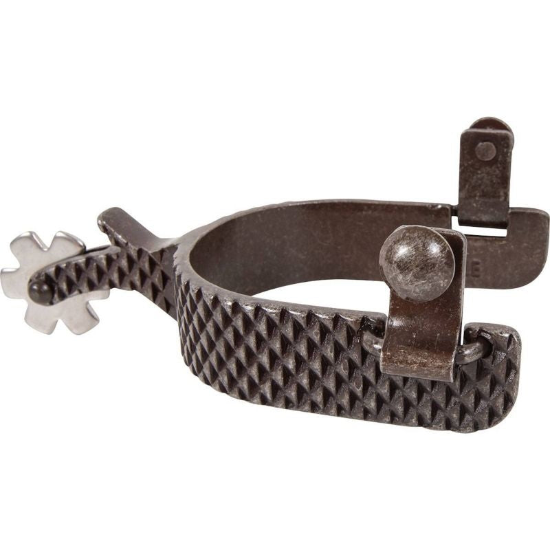 Classic Equine Rasp Spurs With Chap Guard 1In Band