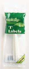 T Label Plant Marker White 25Pack For Planting