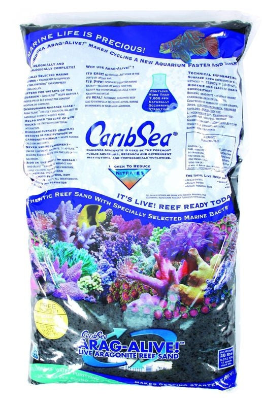 Caribsea Arag Alive Hawaiian Black 20 Lbs.