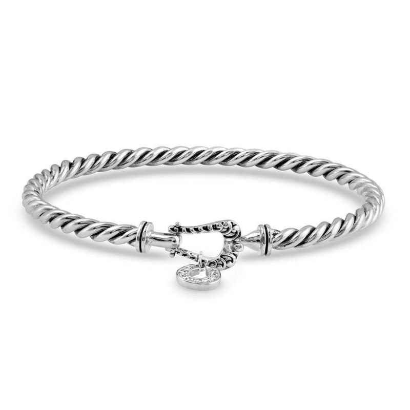 Montana Silversmiths Buckled Luck Bangle Bracelet