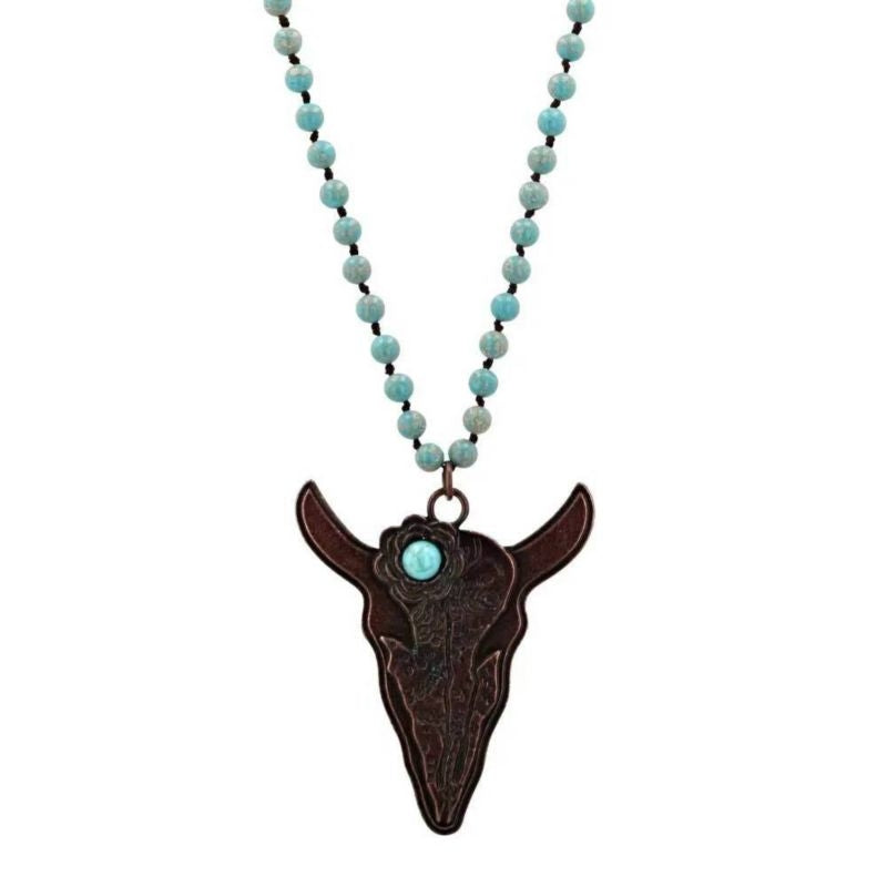 Montana Silversmiths Charming Steer Necklace
