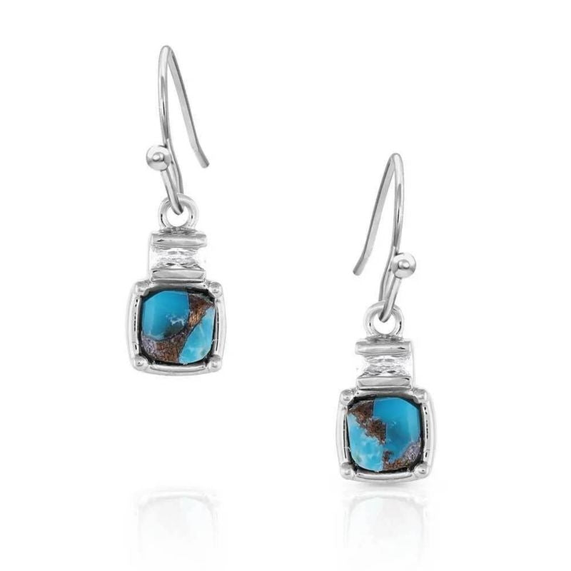 Montana Silversmiths Golden Rush Turq Earrings