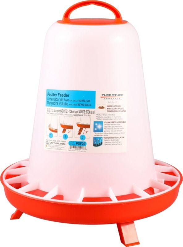 Tuff Stuff Poultry Feeder With Folding Legs