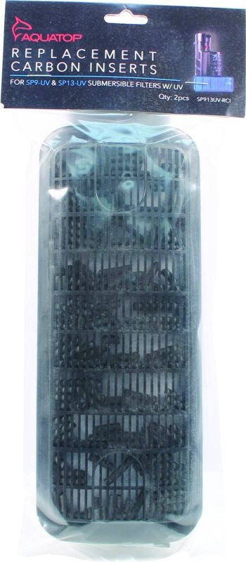 Aquatop Carbon Inserts For Submersible Filters 2pk