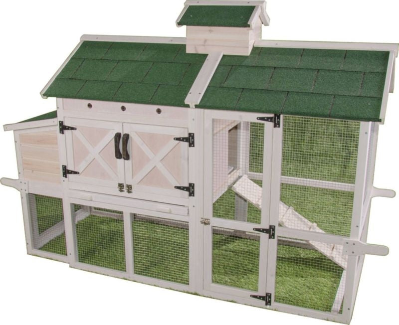 Ware Chicken Chateau Hutch White/Green