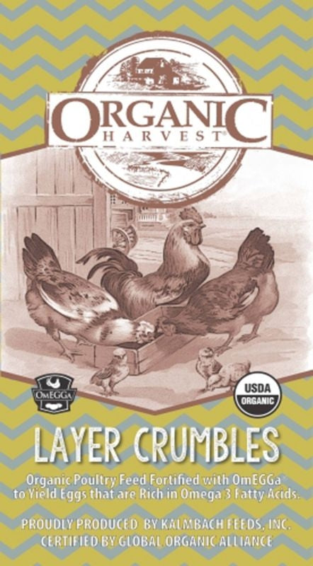 Kalmbach Feeds Organic Harvest Omega Crumble 40 Lb