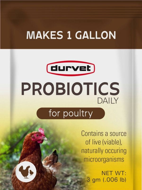 Durvet Probiotic Daily Supplement for Poultry 40pk
