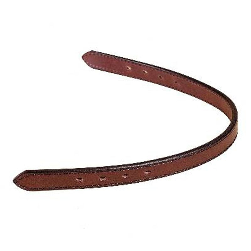 Double/Stitched Track Halter Crown Strap Cob Brn