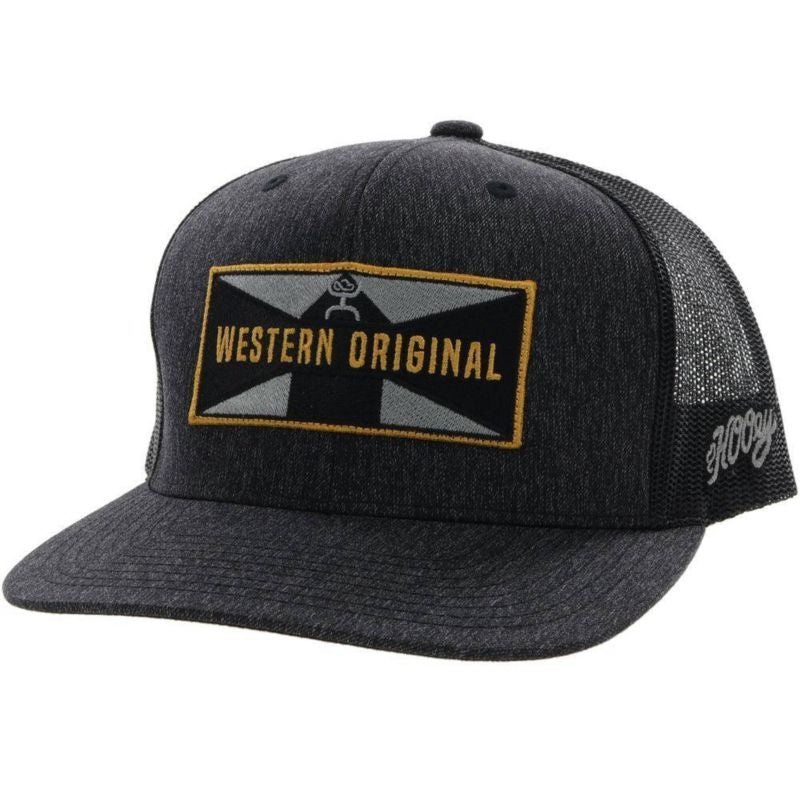 Hooey Holley 6 Panel Trucker Hat with Patch Black