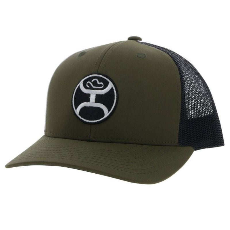 Hooey Primo 6 Panel Trucker Hat Olive/Black