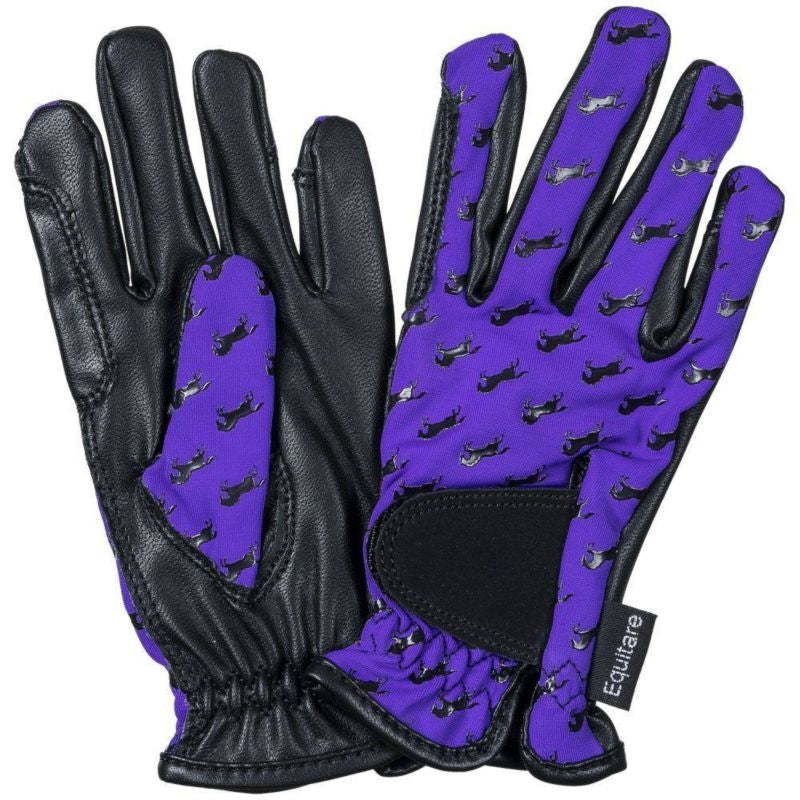 Equitare Youth Lycra Grip Riding Gloves