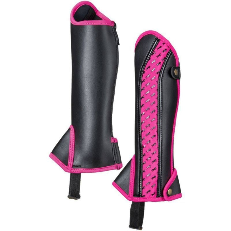 Equitare Kids Half Chaps with Horse Motif