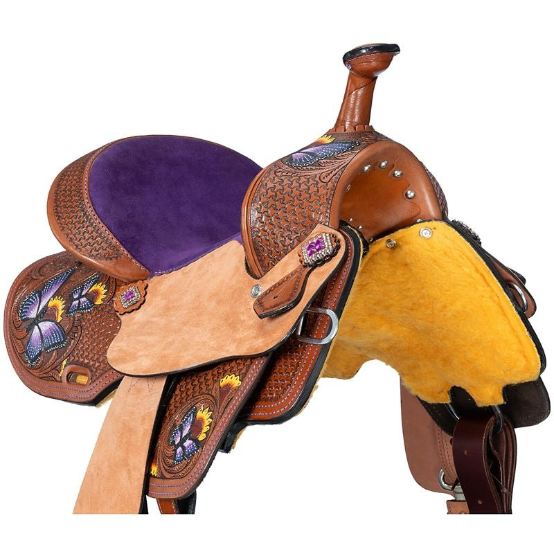 Silver Royal Youth Butterfly Saddle