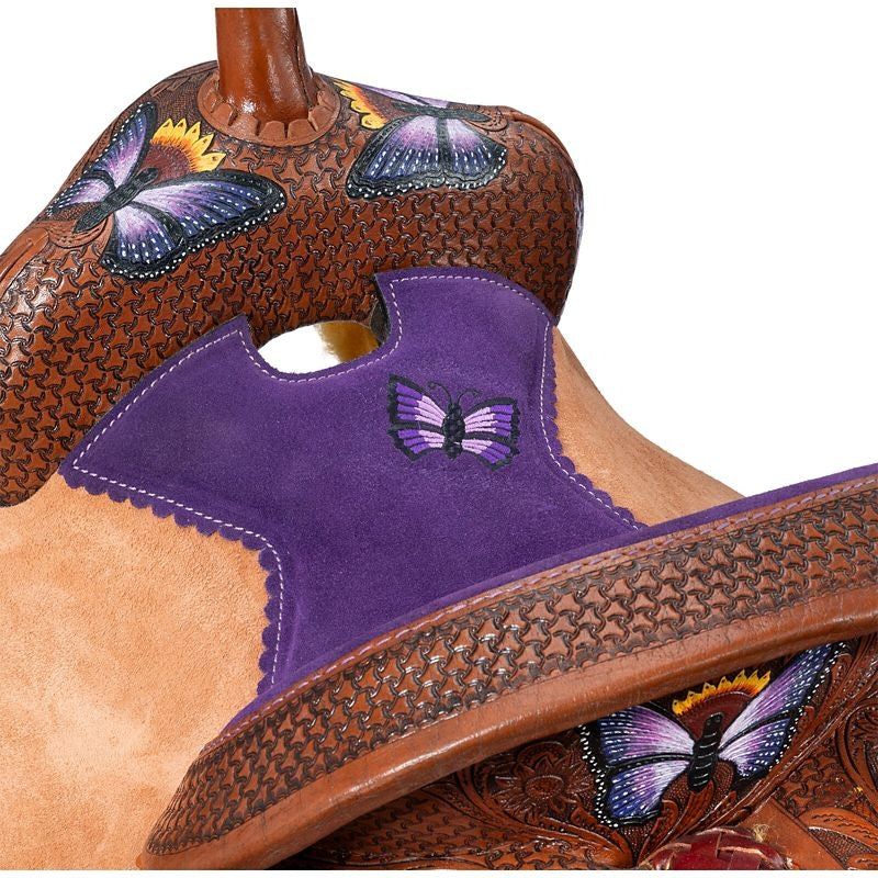 Silver Royal Youth Butterfly Saddle