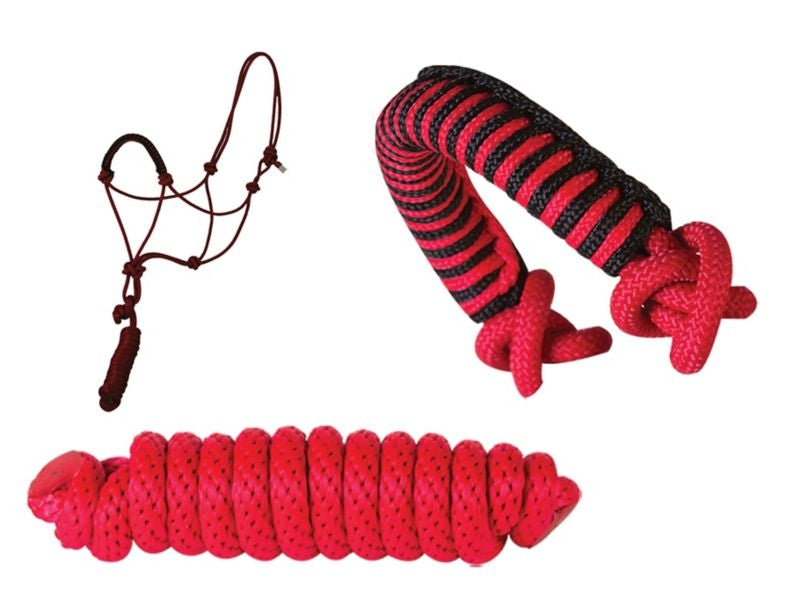 Pony Noseband Rope Halter 7ft Lead