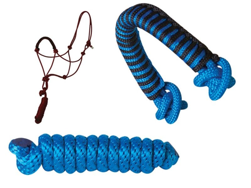 Pony Noseband Rope Halter 7ft Lead