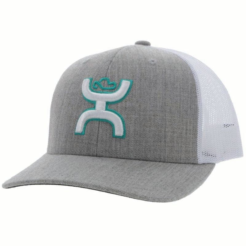 Hooey Sterling 6 Panel Trucker Hat with Logo Grey