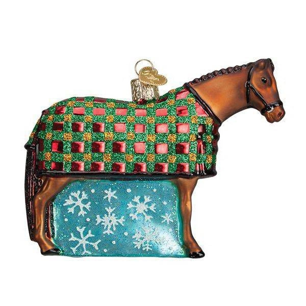Horse in Blanket 3.5in Ornament