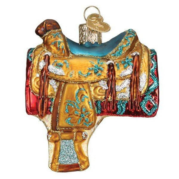 Western Saddle 3.5in Ornament