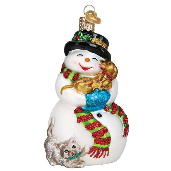 Snowman with Friends 4.5in Ornament