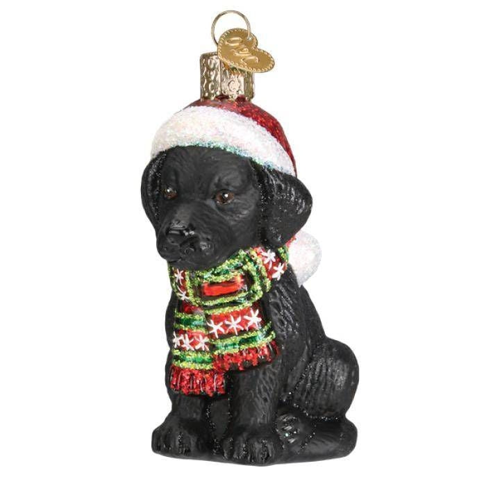 Holiday Labrador 4.75in Ornament