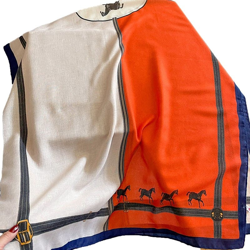 AWST Strap Goods" Cotton Linen Scarf
