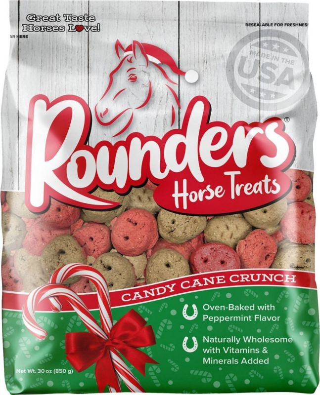 Rounders Candy Cane Crunch Horse Treats