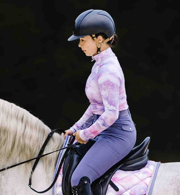 Dapplebay Ladies 1/4 Zip Top LS