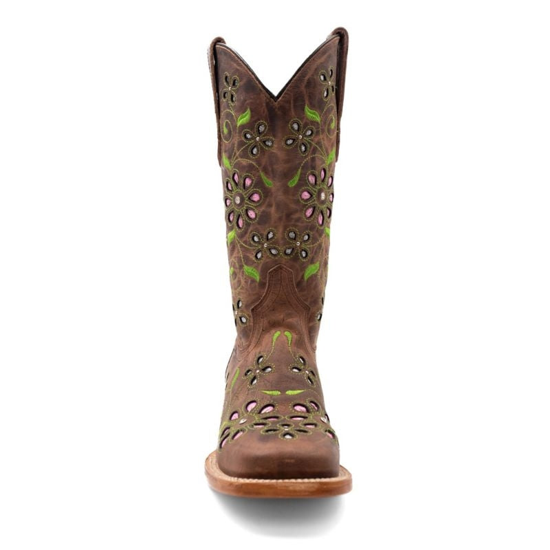 Ferrini Ladies Blossom Sq Toe Boots