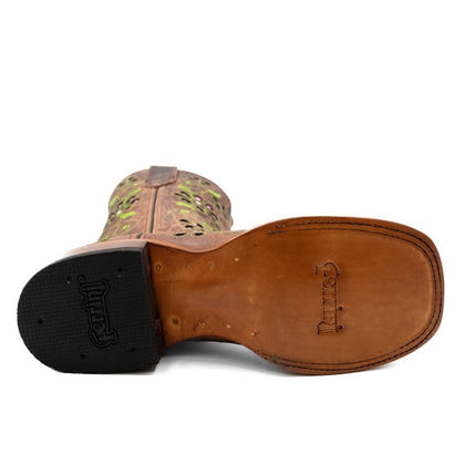 Ferrini Ladies Blossom Sq Toe Boots
