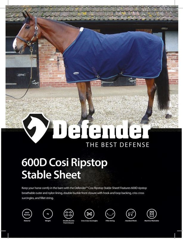 Defender 600D Cosi Ripstop Stable Sheet