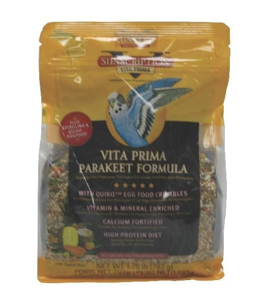 Sun Seed Vita Prima Parakeet Bird Food 1.75lb