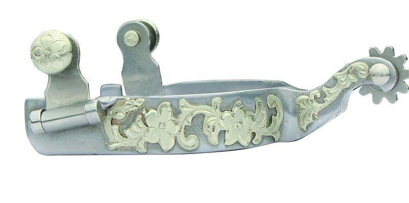 Professionals Choice Barrel Spur Floral Shank Brn
