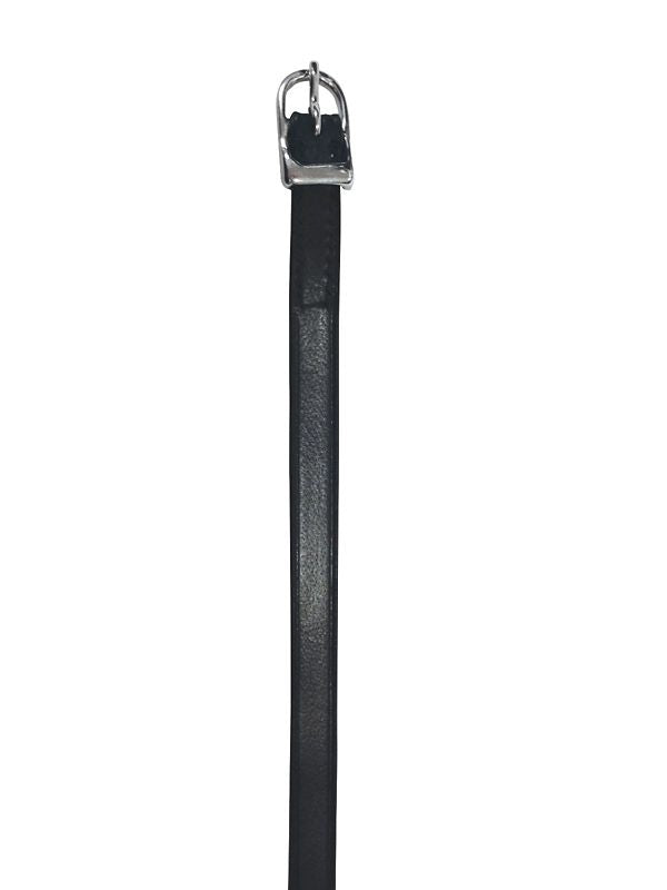 Ovation Premium Buckle Spur Strap 3/8 X 18 Bk/Wh
