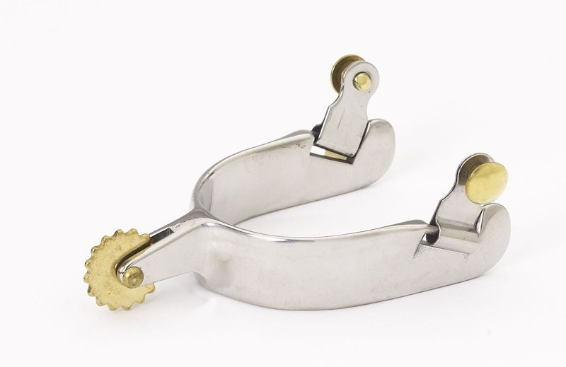 Turn-Two Equine Western D-Shank Spurs 16pt Brn