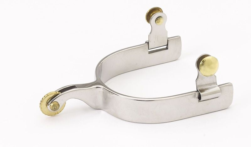 Turn-Two Equine Western D-Shank Round Spurs Brn