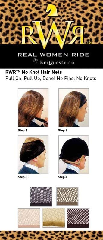 Real Women Ride No Knot Hair Net