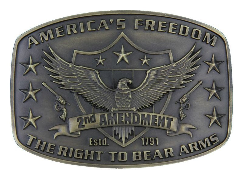 2Nd Amendment Heritage Attitudebuckle 3.75X2 5/8 B