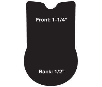 Cashel Jump Cushion Pad Reverse Wedge 21 Black