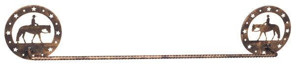 Gift Corral Towel Bar - Western PleasureBk/Wh