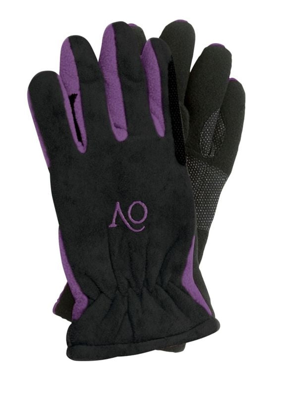 Ovation Ladies Polar Suede Fleece Gloves L Nvy/Blk