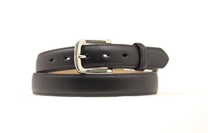 Nocona Mens Smooth Leather Belt 28 Black