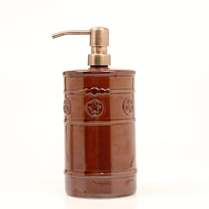 Western Moments Silverado Soap DispenserDk Brown