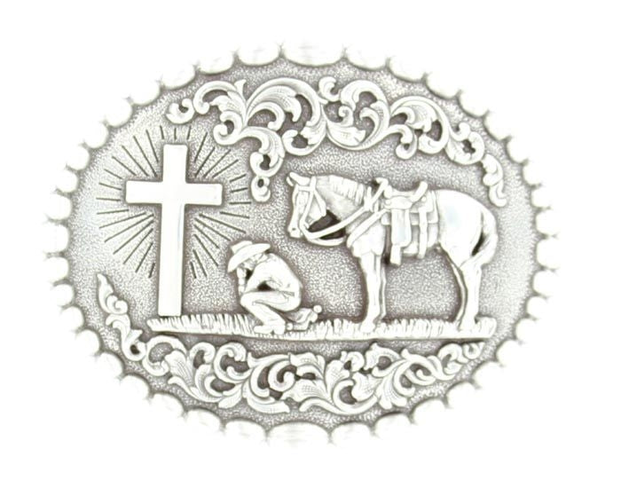 Nocona Cowboy Prayer Buckle