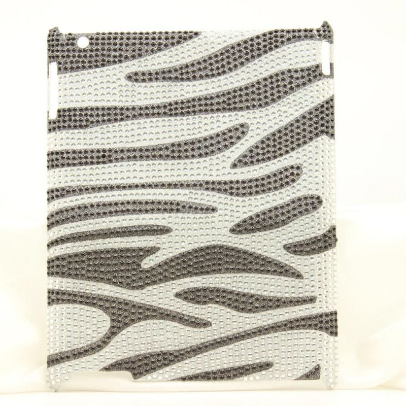 Nocona Zebra Crystal Ipad4 CoverBk/Wh