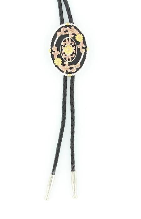 Double S Oval Tri-Color Bolo