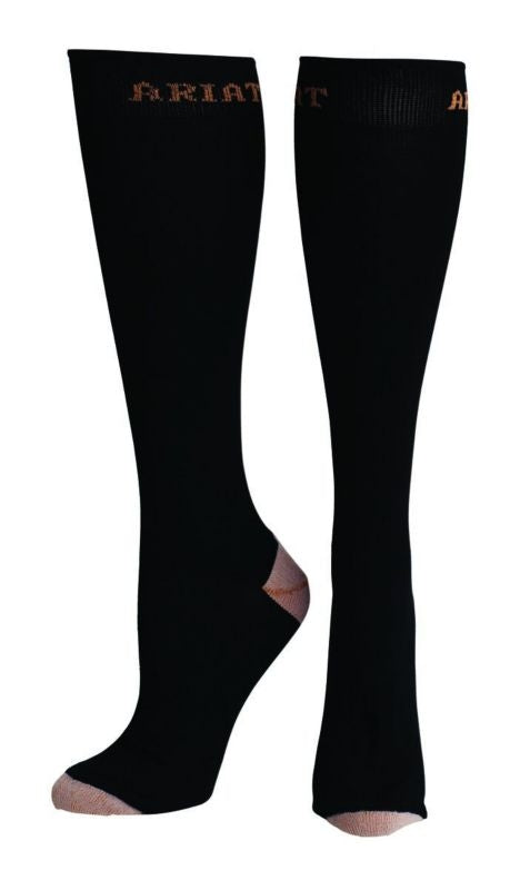 Ariat Mens Tall Boot Sock Large Black