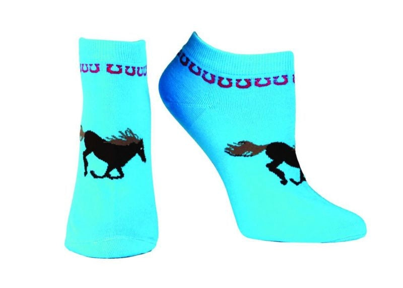 Ariat Womens Spirit No Show Sock Blue