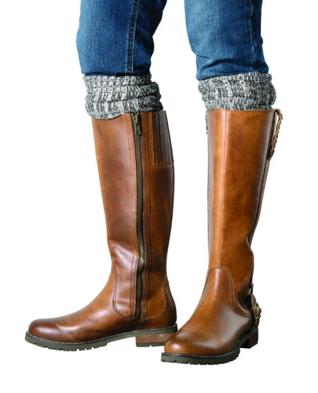 Ariat Womens Above Knee Sock Black Brown