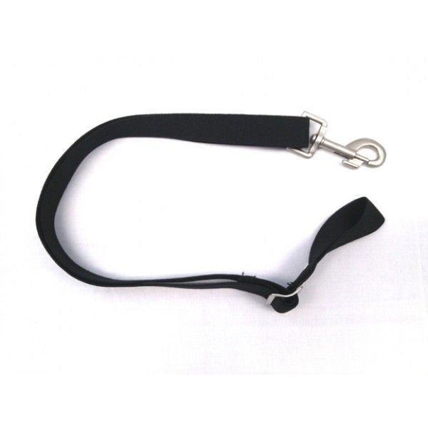 Equiessential Leg Strap with Bolt Snap/Loop EndBk/Wh